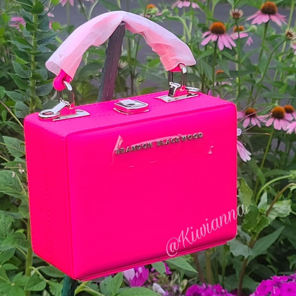 Brandon Blackwood Mini Trunk in Fuchsia